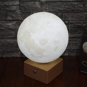 Cross-border moon light USB rechargeable night light planet light colorful touch LED bedside table lamp creative birthday gift